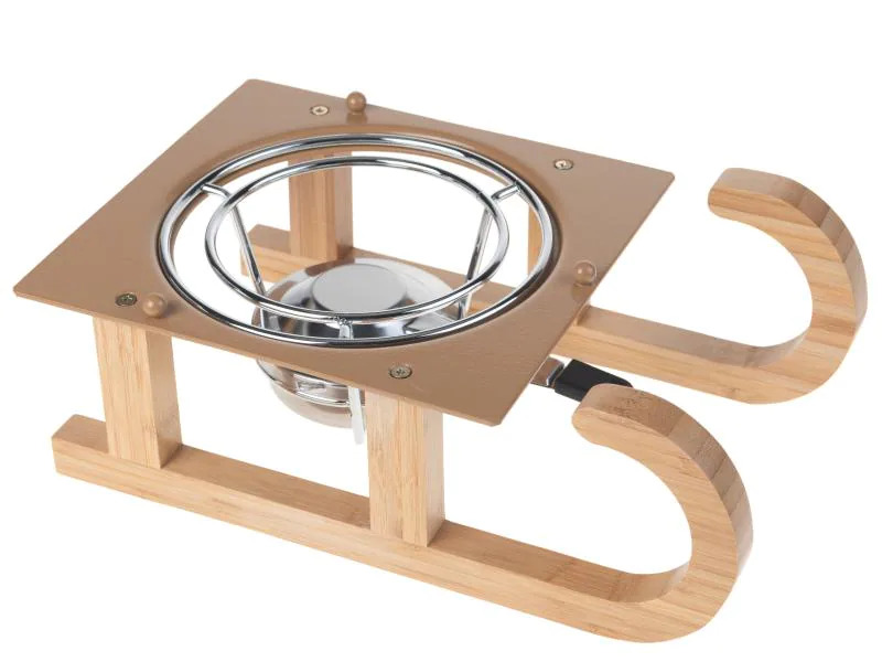 Nouvel Käsefondue-Set Schlitten 9 Teile, Schwarz