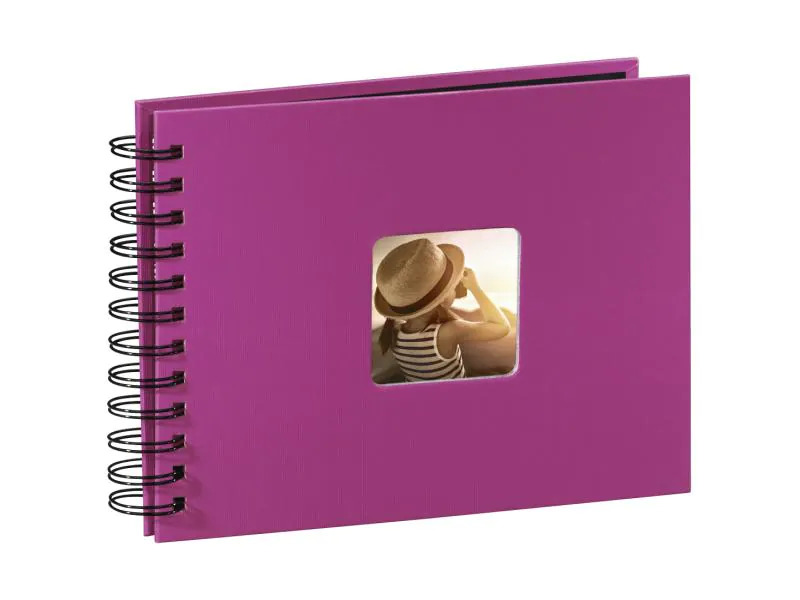 Hama Fotoalbum Fine Art 24 x 17 cm Pink, 50 schwarze Seiten