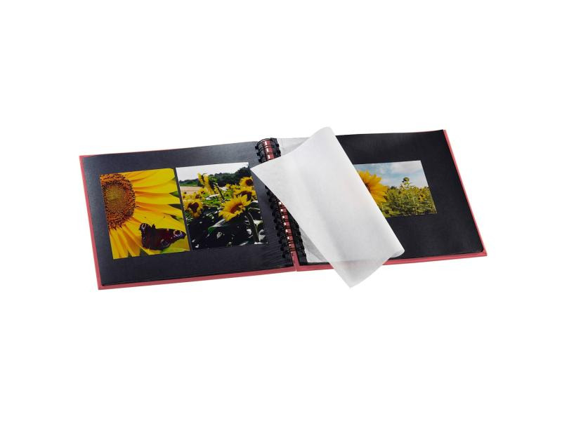 Hama Fotoalbum Fine Art 28 x 24 cm Bordeaux, 50 schwarze Seiten