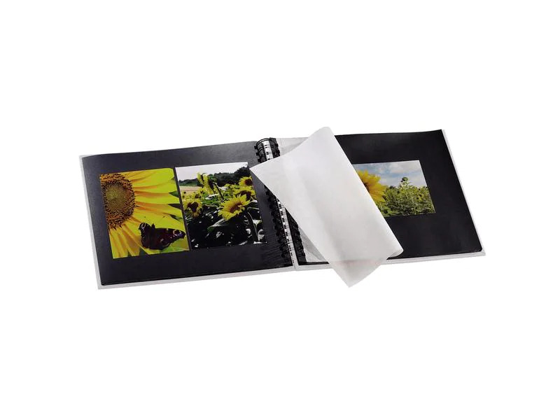 Hama Fotoalbum Fine Art 28 x 24 cm Kreide, 50 schwarze Seiten