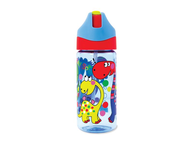Rachel Ellen Trinkflasche Dinosaurier 350 ml, Hellblau