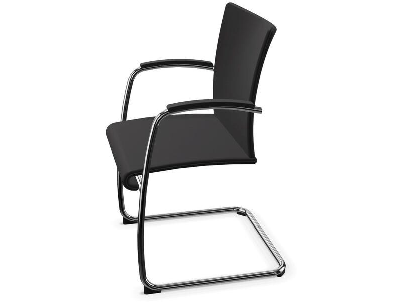 Züco Bürostuhl VR 0858 mit Polsterrücken, Schwarz