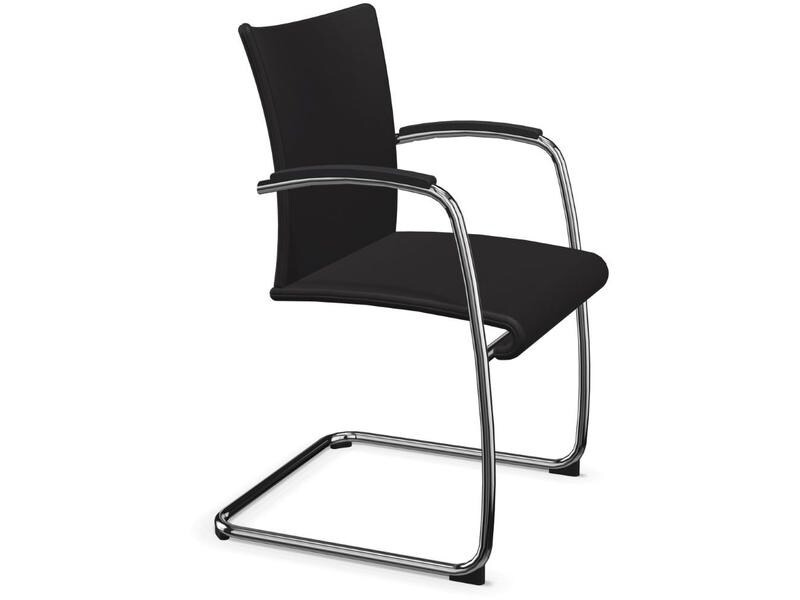 Züco Bürostuhl VR 0858 mit Polsterrücken, Schwarz