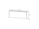 Herstera Pflanzentrog Metal Planter 30, 150 x 30 x 50 cm, Anthrazit
