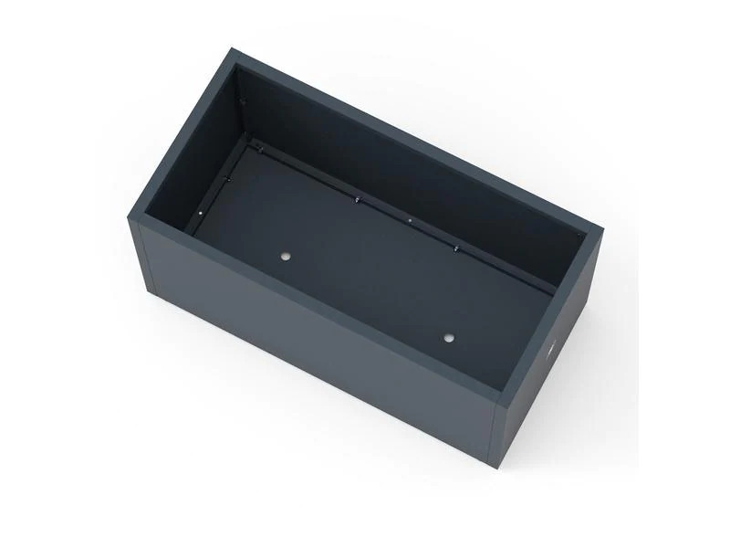 Herstera Pflanzentrog Metal Planter 50, 100 x 50 x 50 cm, Anthrazit