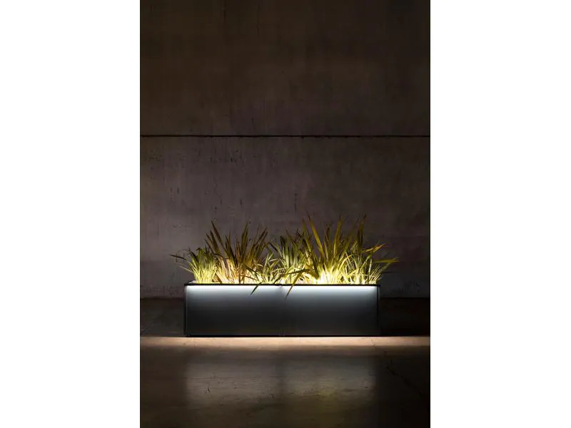 Herstera Pflanzentrog Metal Planter 50, 100 x 50 x 50 cm, Anthrazit