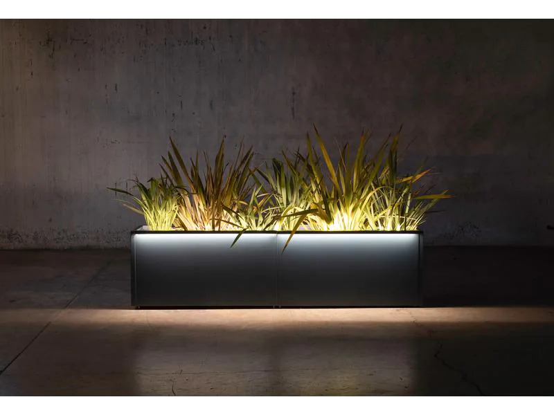 Herstera Pflanzentrog Metal Planter 50, 100 x 50 x 50 cm, Anthrazit