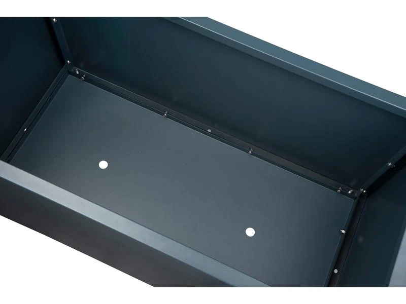 Herstera Pflanzentrog Metal Planter 50, 100 x 50 x 50 cm, Anthrazit