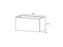 Herstera Pflanzentrog Metal Planter 50, 100 x 50 x 50 cm, Anthrazit