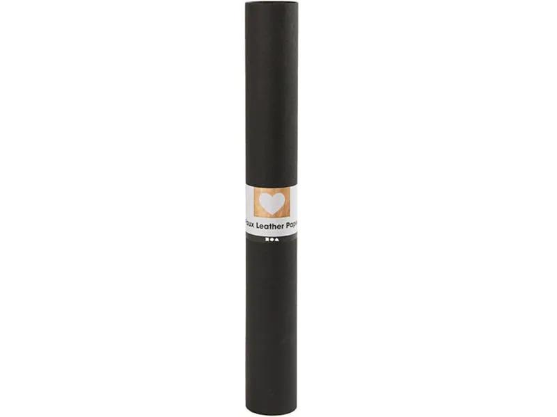 Creativ Company Lederpapier Rolle, 350 g, 1 Stück, Schwarz