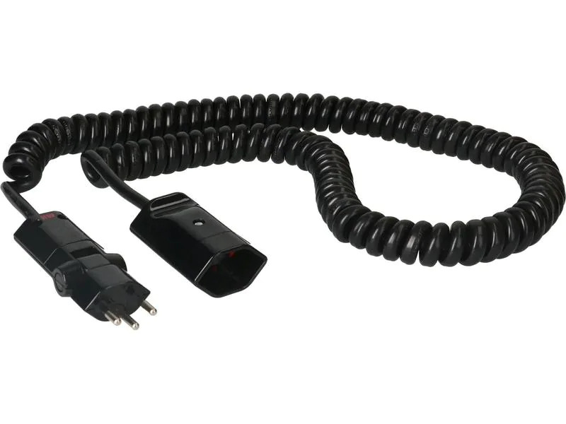 Max Hauri Verlängerungskabel 3.5 m T13 - T12 ClipClap, Schwarz