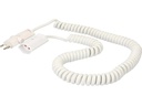 Max Hauri Verlängerungskabel 3.5 m T13 - T12 ClipClap, Weiss