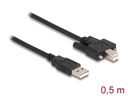 Delock USB 2.0-Kabel USB A - USB B 0.5 m