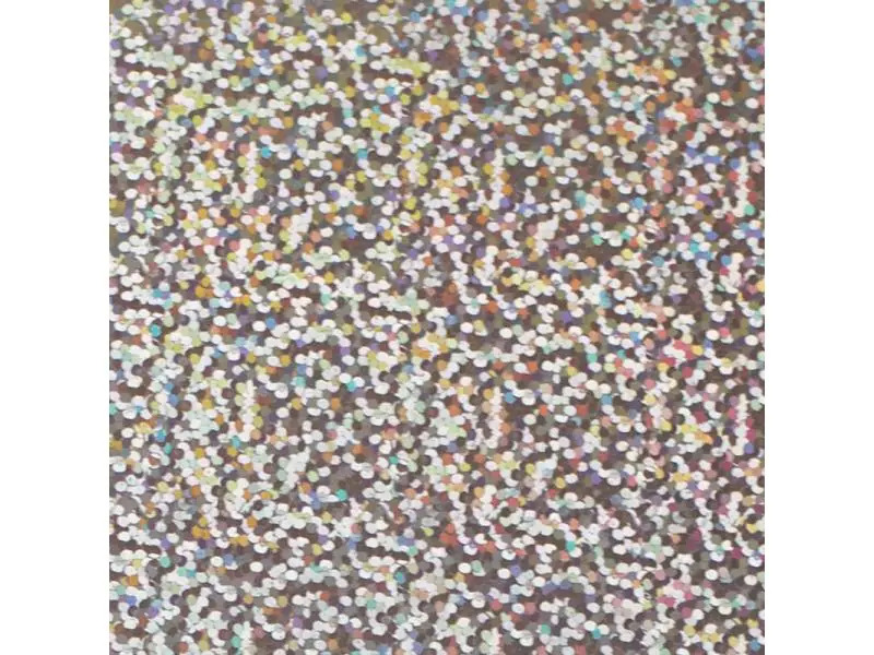 Silhouette Stickerpapier Holographic dots Silber