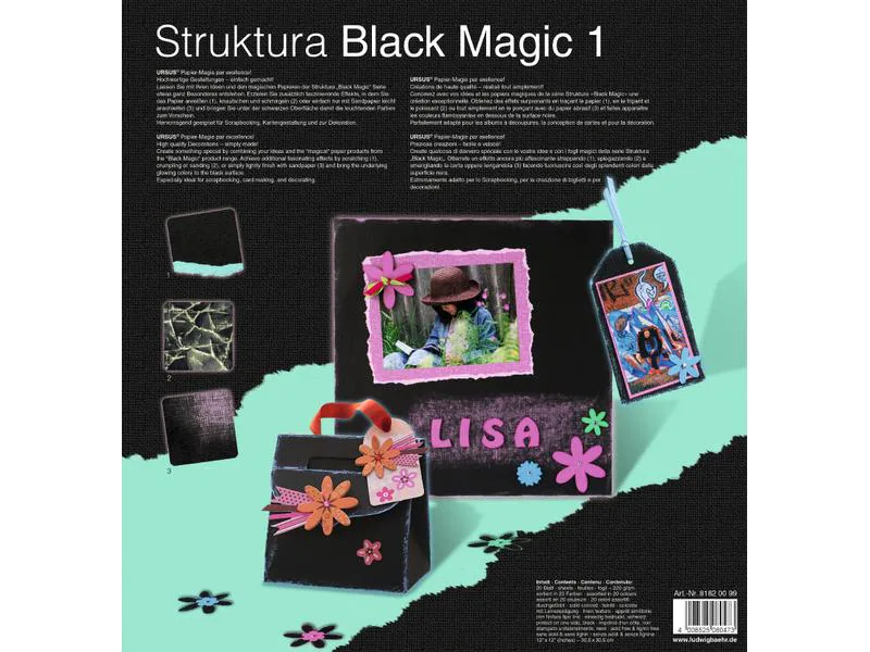 URSUS Fotokarton Struktura 30.5 x 30.5 cm, 220 g/m², 20 Blatt