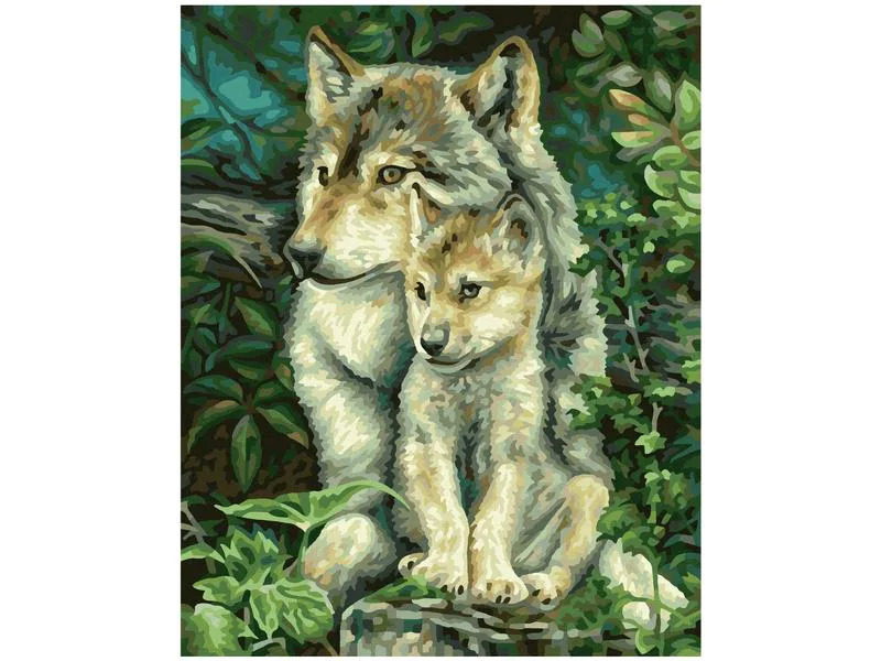 Schipper Malen nach Zahlen Wolfsmutter