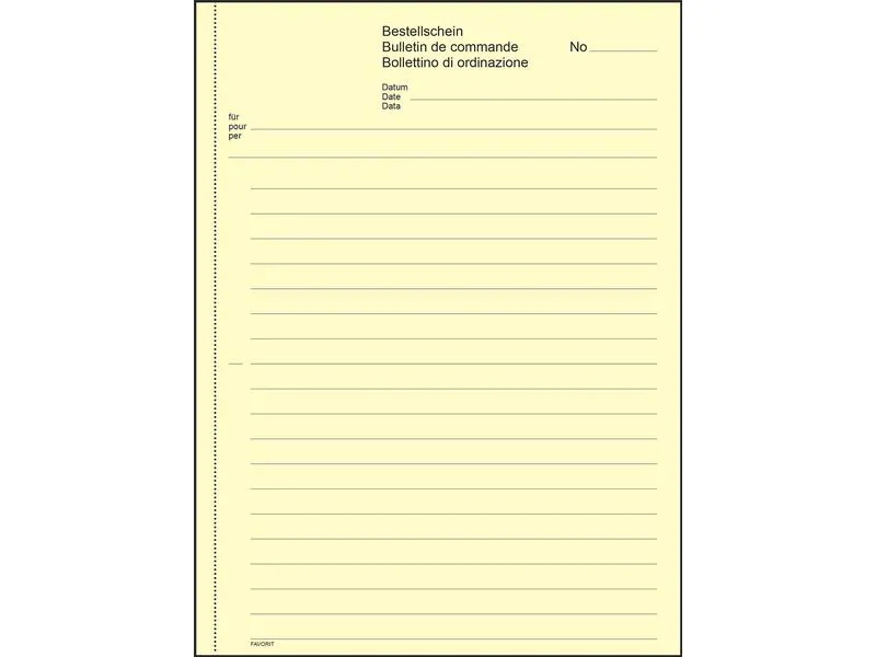 Favorit Durchschreibeblock 156 x 210 mm Bestellscheine