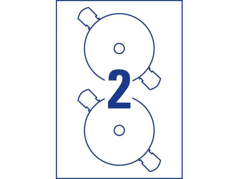 Avery Zweckform CD-Etiketten C9660-25 Ø 117 mm