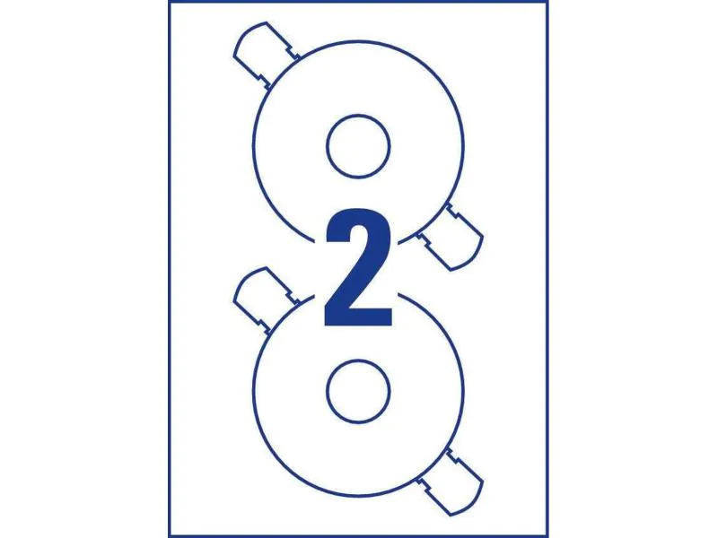 Avery Zweckform CD-Etiketten L6043 Ø 117 mm