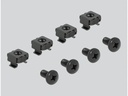 Delock Bürstenleiste 1HE 10 Rack, Schwarz