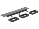 Delock Kabelführungspanel 1HE 10 Rack, Schwarz