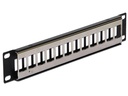 Delock Patchpanel 12 Port, Keystone 10 Rack