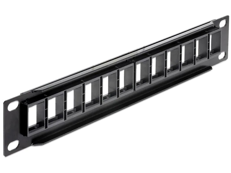 Delock Patchpanel Keystone 12-Port 10 Rack