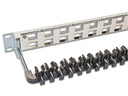 Wirewin Patchpanel 24 Port, Keystone, 1HE 19-Rack Hellgrau