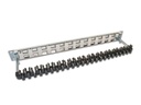 Wirewin Patchpanel 24 Port, Keystone, 1HE 19-Rack Hellgrau