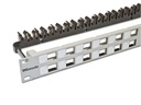 Wirewin Patchpanel 24 Port, Keystone, 1HE 19-Rack Hellgrau
