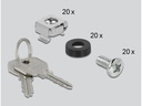 Delock Wandschrank 10 mit Glastür 10 / 4HE / Schwarz