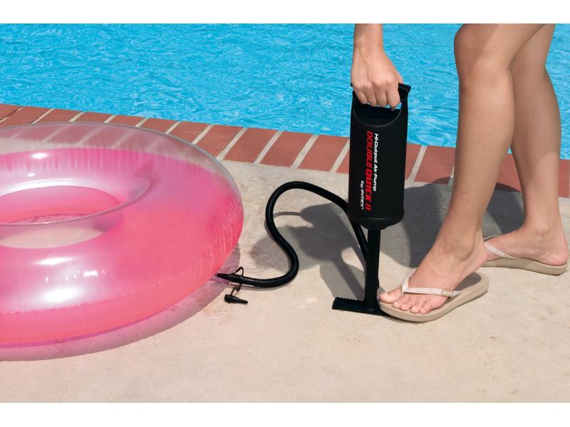 Intex Handpumpe Double Quick II Schwarz