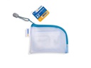 HERMA Etui Mesh Bag A7, 7.4 x 10.5 cm, Blau/Weiss