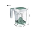 Rotho Messbecher Loft 15 dl, Grün/Transparent