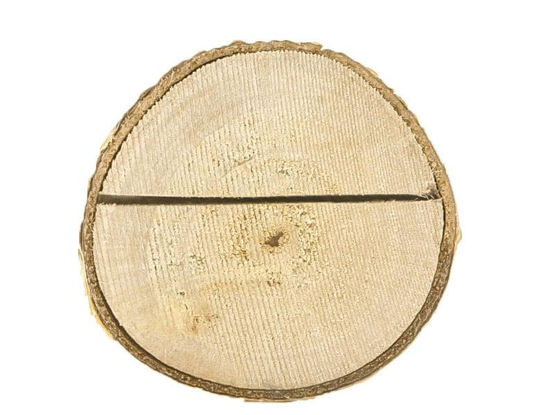 Partydeco Tischkarte Halter Holzscheibe Ø 3-4 cm, 10 Stück, Braun