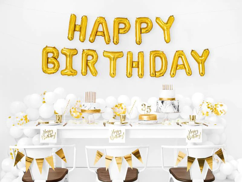 Partydeco Tischkarte Nummern 26.5 cm, 10 Stück, Spiegelpapier, Gold