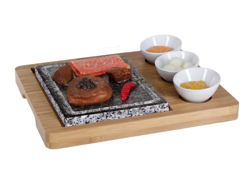 Nouvel Hot Stone Platte Bambus 5-teilig