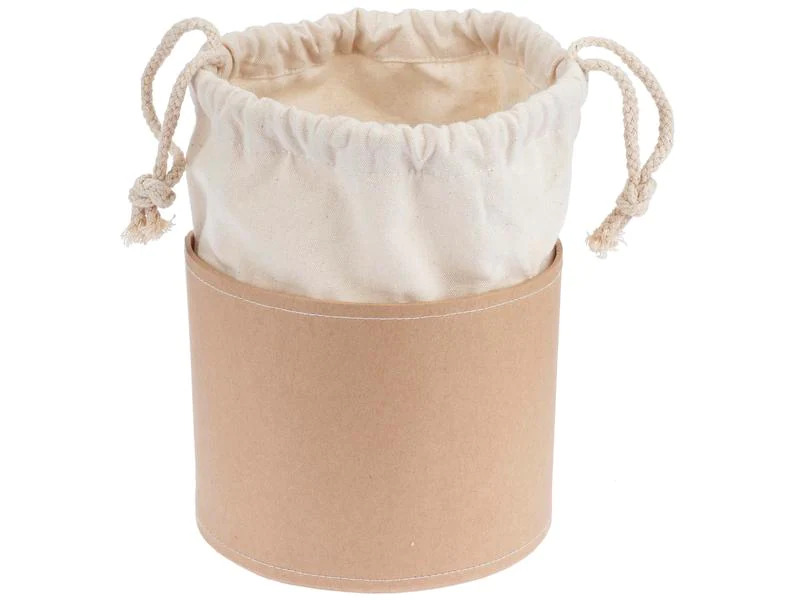 Glorex Kartoffelsack in Pappbox, 15 cm, Nature/Weiss