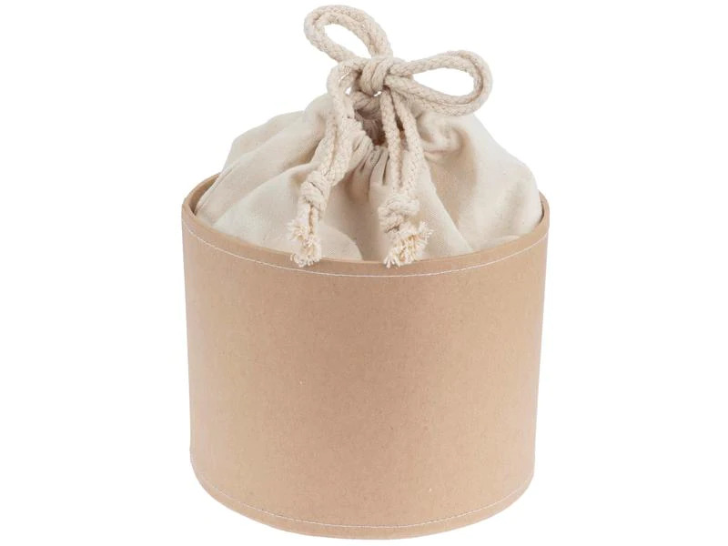 Glorex Kartoffelsack in Pappbox, 15 cm, Nature/Weiss