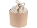 Glorex Kartoffelsack in Pappbox, 15 cm, Nature/Weiss