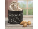 Glorex Kartoffelsack in Pappbox, 15 cm, Nature/Weiss