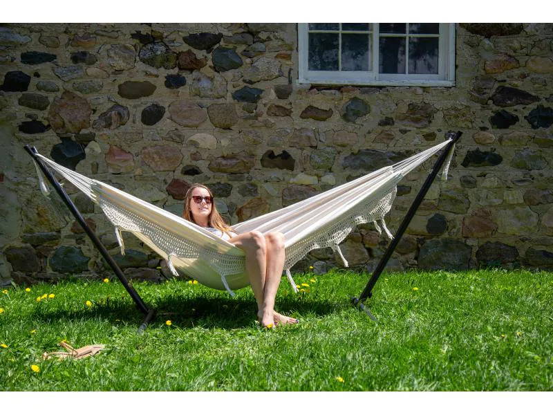 Vivere Hängematte Kombo Natural mit Gestell