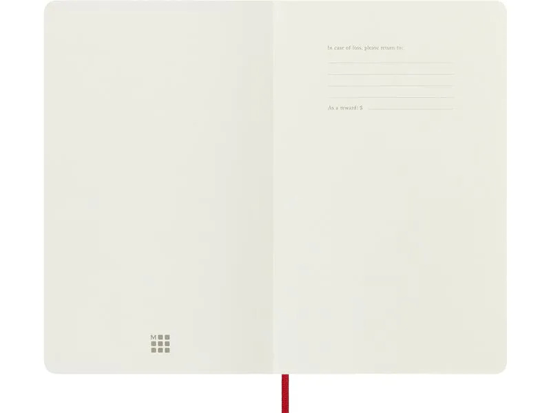 Moleskine Notizbuch Classic A5 Softcover, 192 Seiten, Scharlachrot