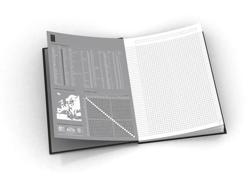 Oxford Notizbuch Office Essentials, A4, Kariert, Schwarz
