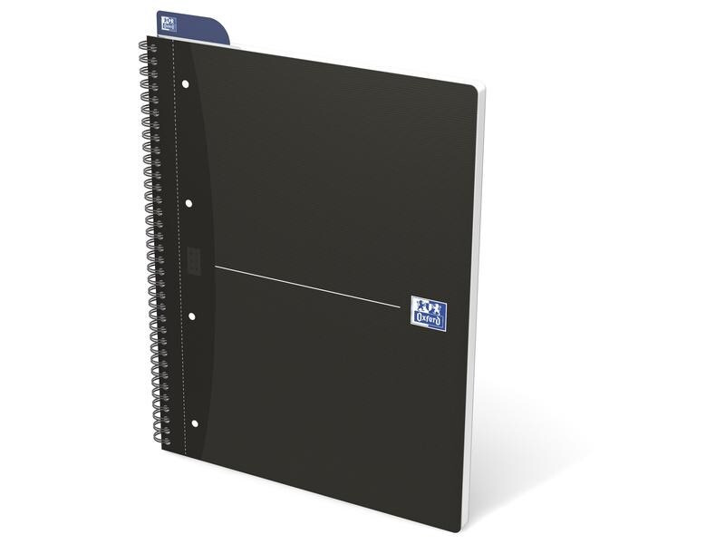 Oxford Notizheft Collegeblock Essential, A4 +, Liniert, Schwarz