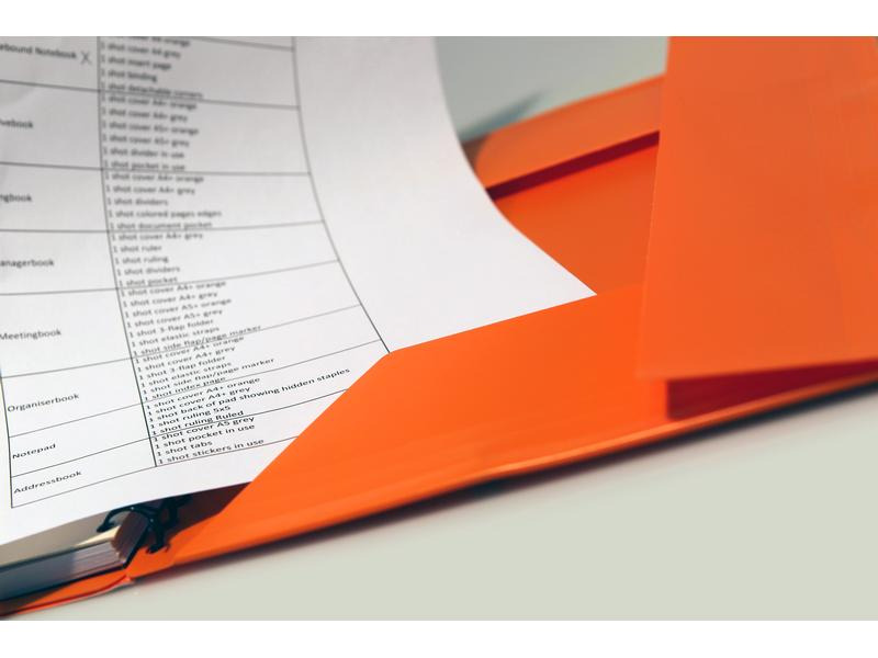 Oxford Notizheft International Meetingbook, A4 +, Liniert, Orange