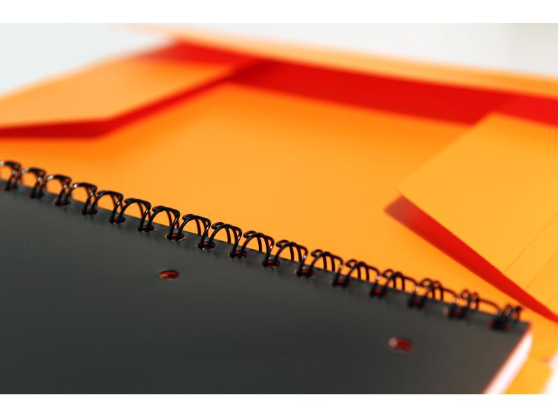 Oxford Notizheft International Organiserbook, A4 +, Liniert, Orange