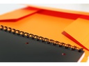 Oxford Notizheft International Organiserbook, A4 +, Liniert, Orange
