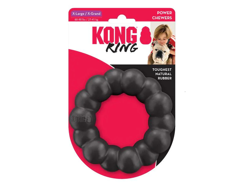 Kong Hunde-Spielzeug Extreme Ring Ø 12.5 cm, Schwarz