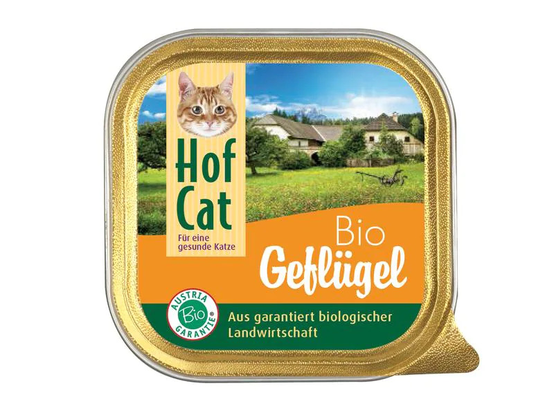 HofCat Nassfutter Geflügel, 16 x 100g